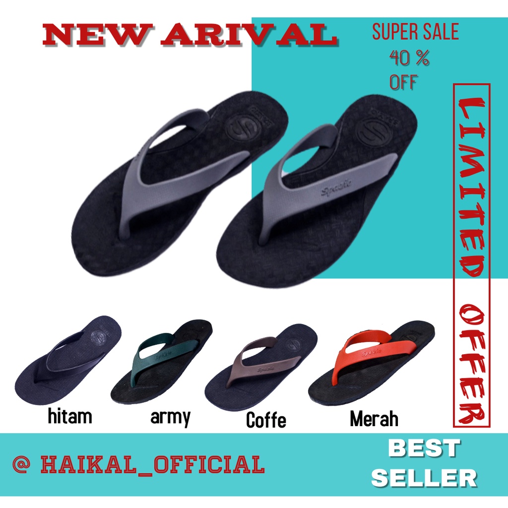 spazio Sandal flip flops pria // Sandal Jepit  pria fieper Original FULL