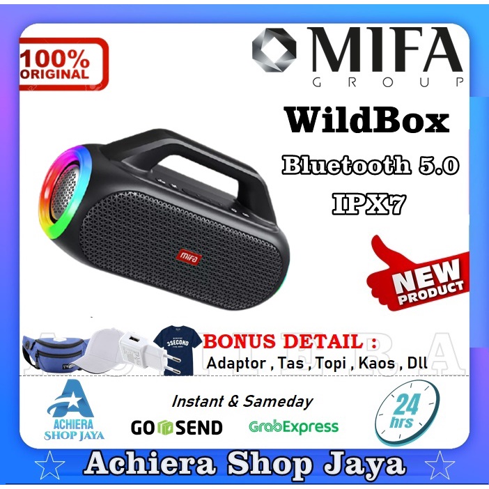 Jual MiFa WildBox Wireless Bluetooth Speaker 60W Bass+ IPX7 10000mAh ...