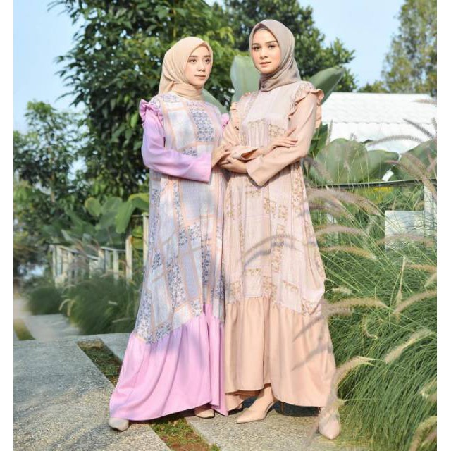 DRESS WANITA - MINERVA DRESS - DRESS  MUSLIM WANITA - PAKAIAN WANITA  - GAMIS WANITA - DRESS HIJAB