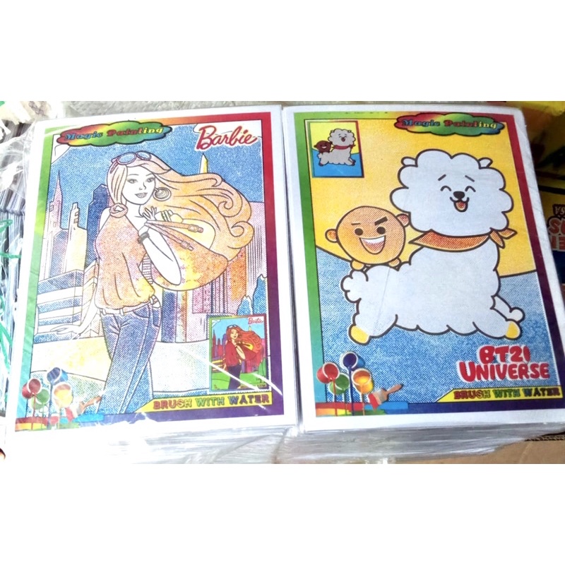 

Mainan Edukasi Magic Painting brush with water aktivitas Mewarnai cotton bud