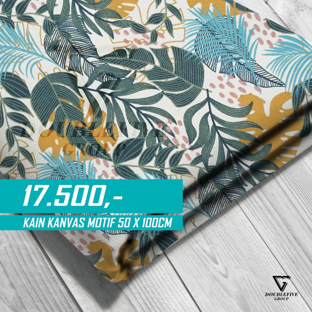 KAIN KANVAS MOTIF METERAN / KAIN MOTIF LUKIS KANVAS MOTIF PALMAS KUNING