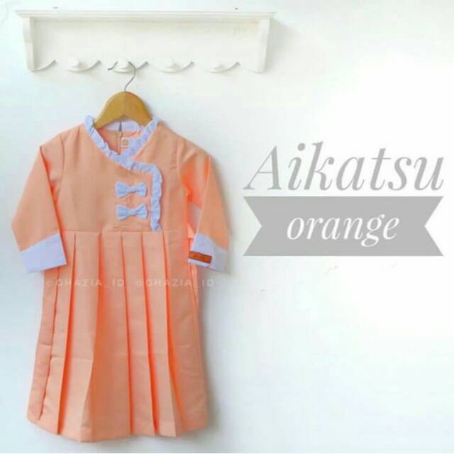 Gamis Aikatsu Anak (Orange)