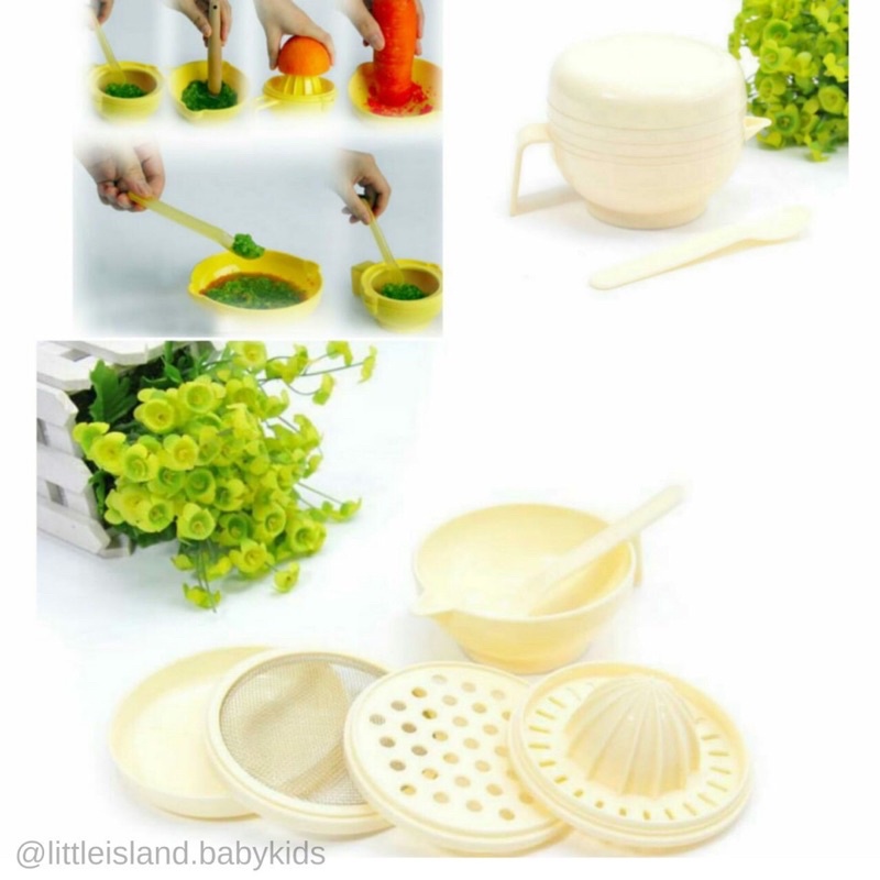 LIN044 - 7in1 Food Making Set (Peralatan Pembuat Makanan Bayi) Import