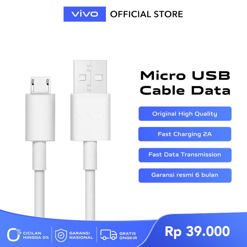 vivo Original USB Data Cable 2A Micro USB