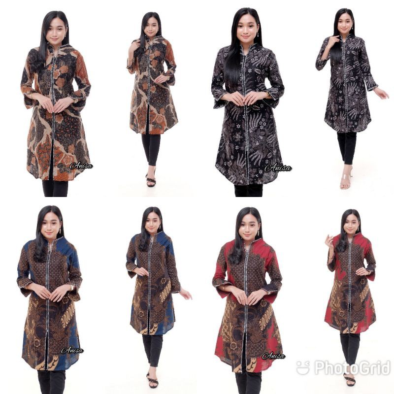 Suplier Pusat Grosir Tunik Batik Traditional Zipper Atasan Wanita Remaja Dewasa Terkini Termurah M L Xl Xxl bWyVwjpfmedLpQ