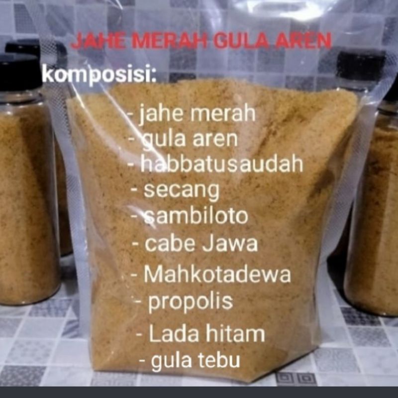 

jahe merah+hubbatussaudah 1kg