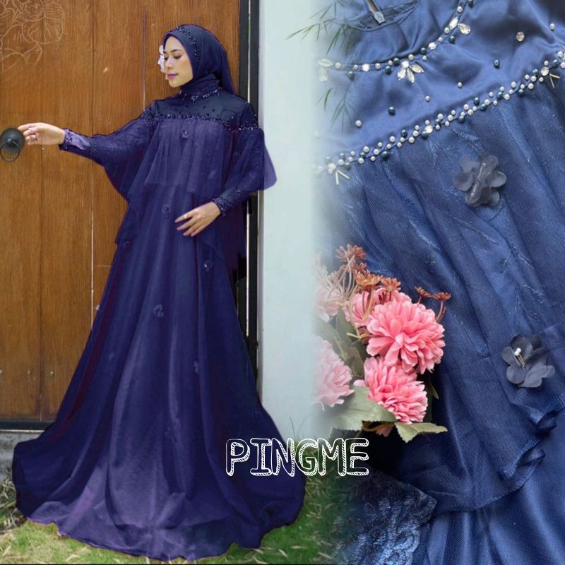 Dress pesta Ellena Maxi Fashion Kekinian/Gamis/