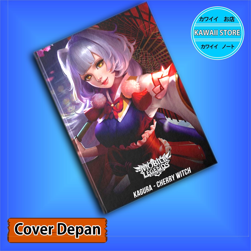 

Notebook / Pocket book Hard Cover Game MLBB KAGURA-CHERRY WITCH uk A5 & A6 / Notes Book