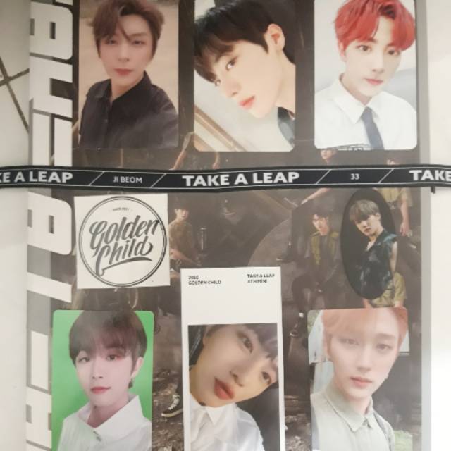 Perintilan Take A Leap Golden Child (Jangjun Sticker, Bomin Special Photo)
