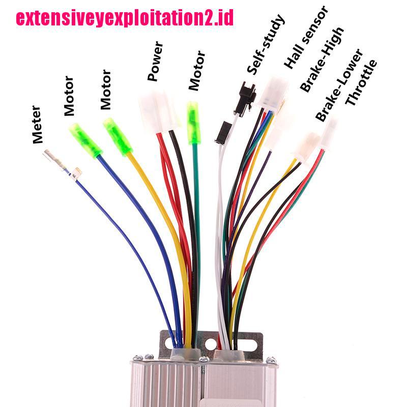 &lt; E2id &amp; &gt; controller motor brushless Dc 36v / 48v 350w Untuk Mesin Elektrik