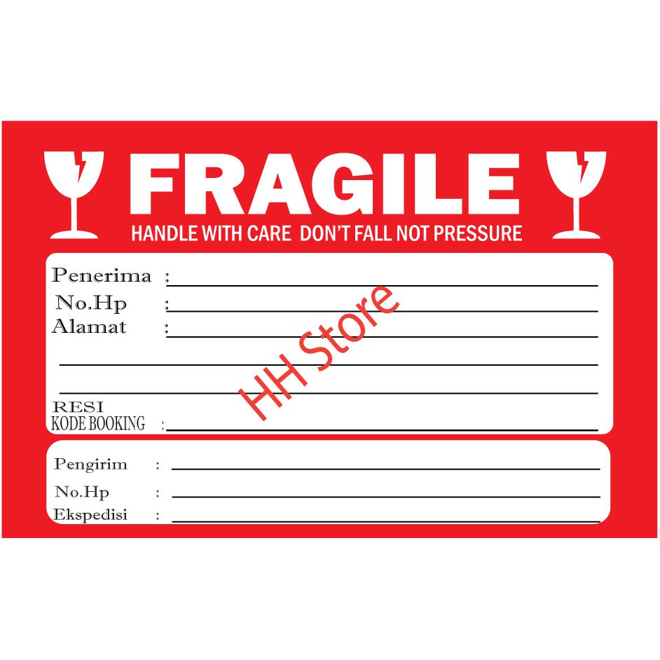 

stiker pengiriman online / stiker pengiriman harga terjangkau / stiker pengiriman motif fragile