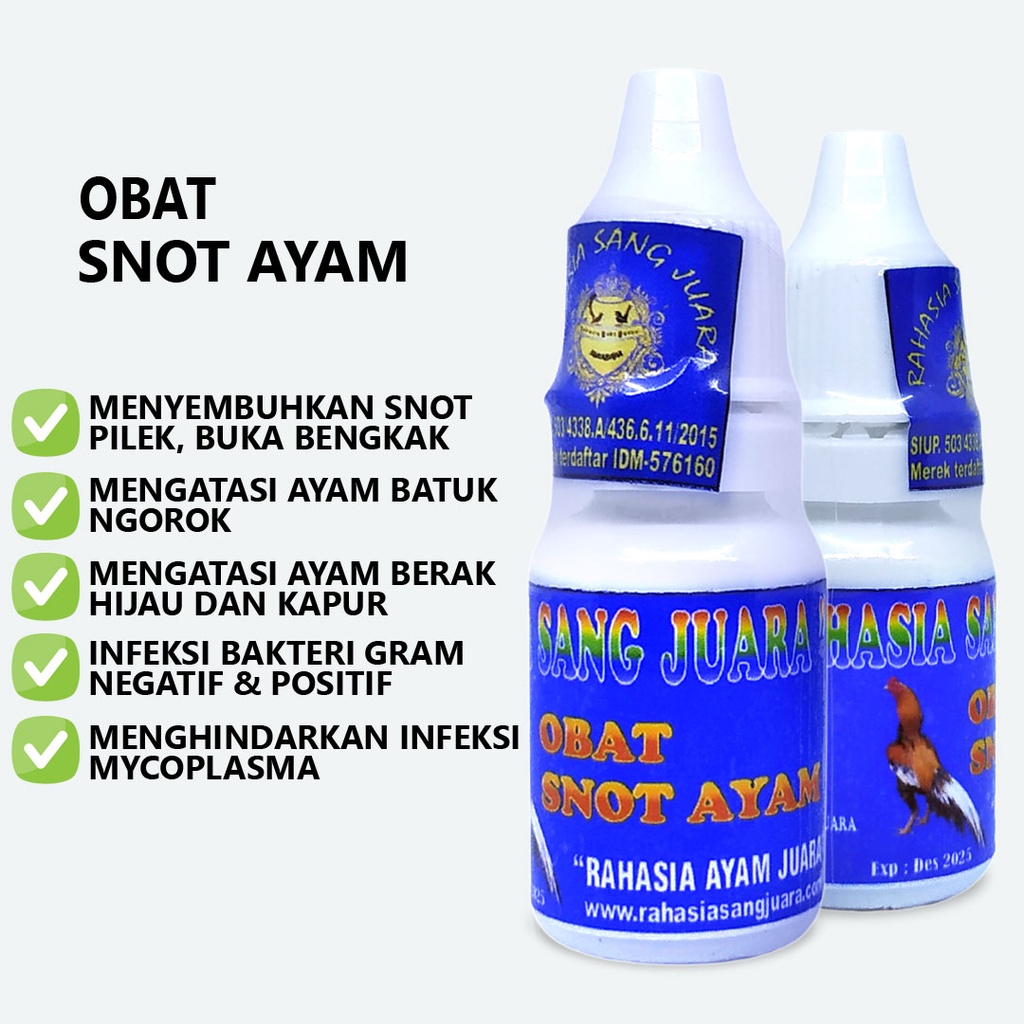 OBAT SNOT AYAM | OBAT GOHAM AYAM MENYEMBUHKAN SNOT PILEK MUKA BENGKAK SALURAN PERNAFASAN PADA AYAM