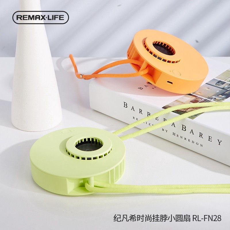 REMAX RL-FN28 - Lazy Multifunction Fashionable Portable Neckban Fan - Kipas Angin Travelling Outdoor