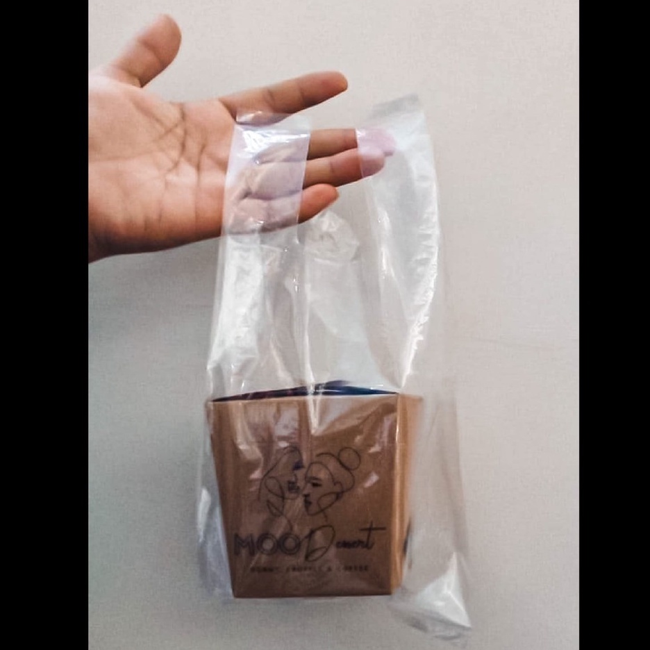 SABLON PLASTIK PE BENING CUSTOM / KANTONG PLASTIK PE BENING TRANSPARAN