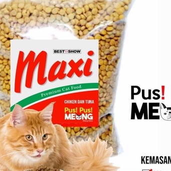 Makanan Kucing Dewasa Kitten Cat Food Maxi Repack 400gr no bolt tuna