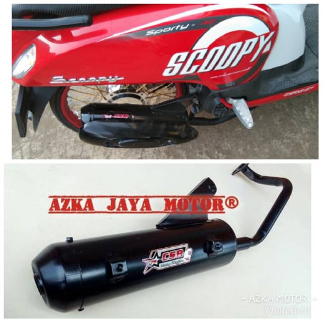Knalpot racing Bobokan CSR SCOOPY FI/ Knalpot standar racing scoopy fi