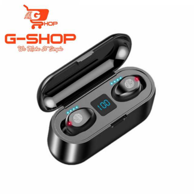 HEADSET WIRELESS-F9 TWS-Earphone Bluetooth Handsfree Bluetooth