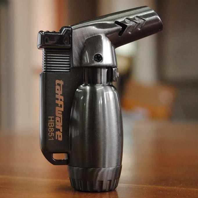 Korek Api Cerutu Gas Butane Torch Jet Windproof Cigar Lighter