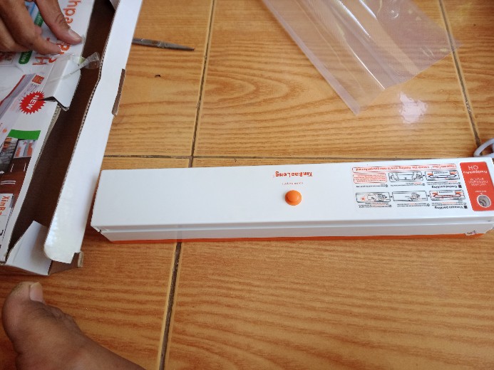 Plastik Vacuum Sealer Embos Plastic Bag Cut Off Size: 12x20 Cm 100 Lbr