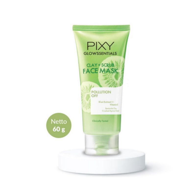 PIXY Glowssentials Clay + Scrub Face Mask Pullution Of 60g