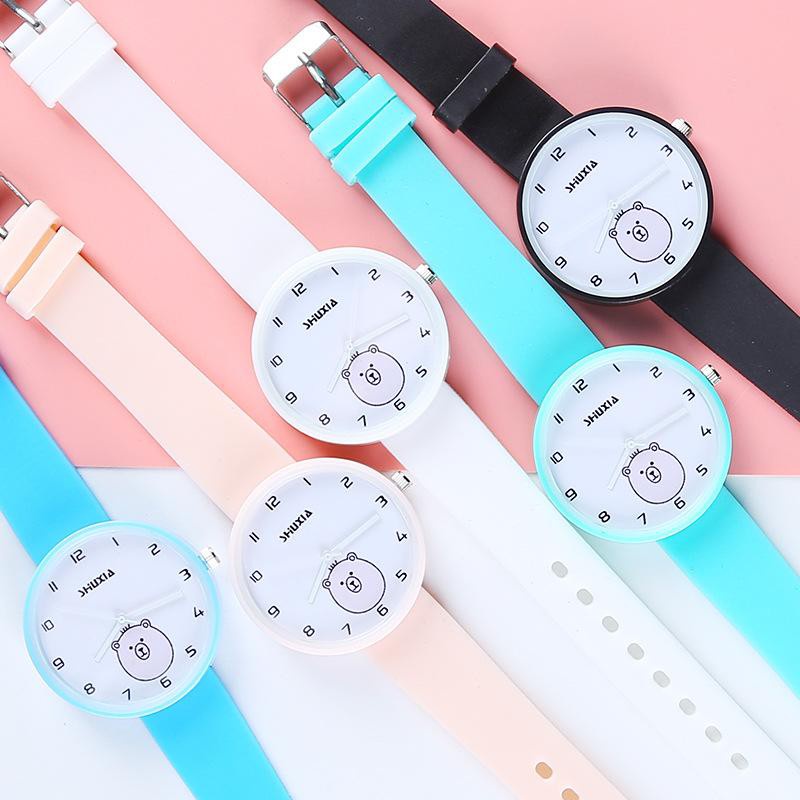 ✅Grosir Jam Senen -  Jam Tangan Quartz CandyCat Beruang Untuk Wanita Import / Jam Tangan Wanita Analog