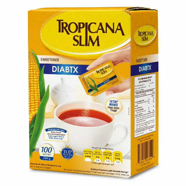 Gula Tropicana Slim Diabetx 200gram (100 sachet)