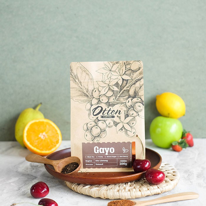 Otten Coffee Aceh Gayo Natural Process 200g Kopi Arabica Biji Kopi