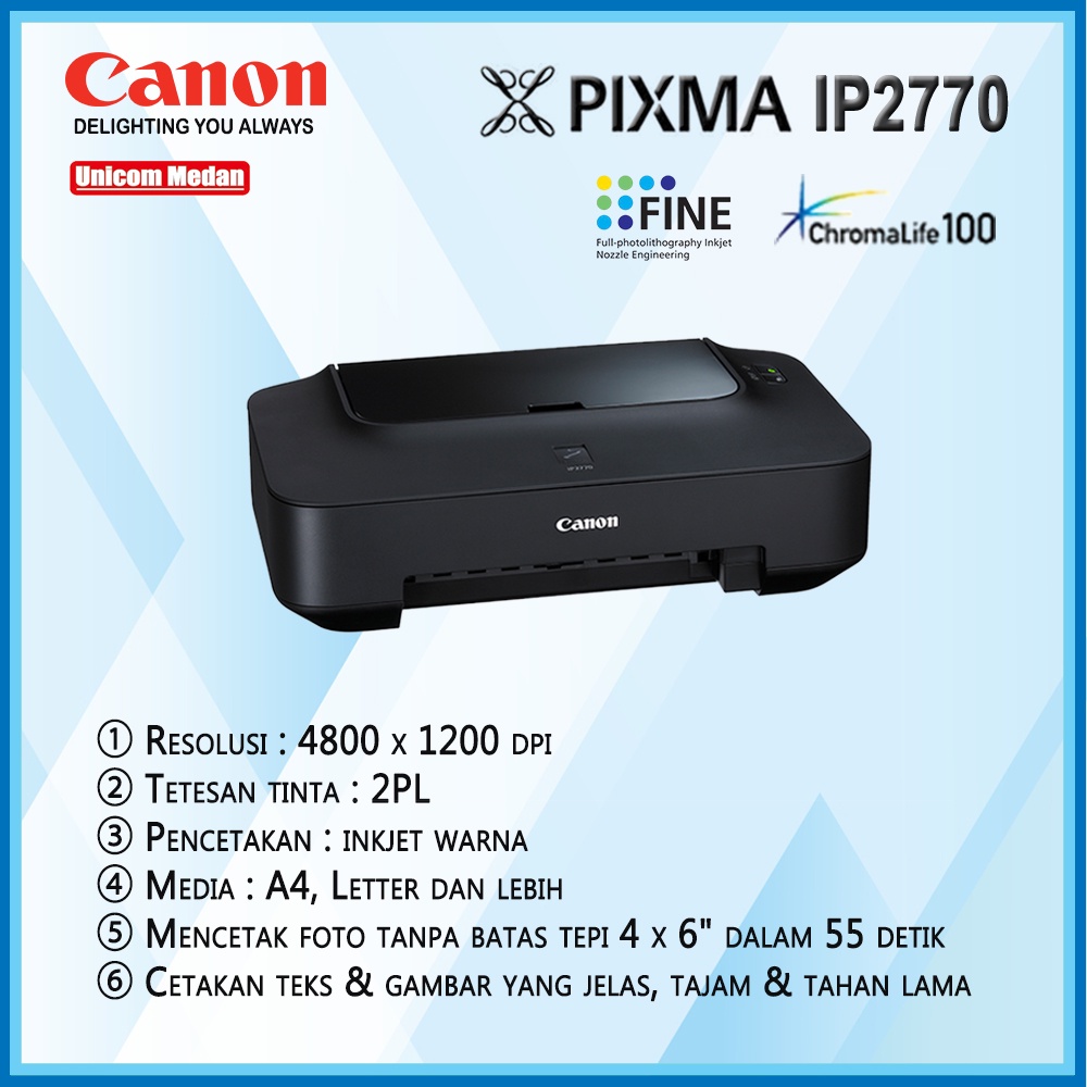 CANON PIXMA IP2770 |PRINTER CANON IP2770