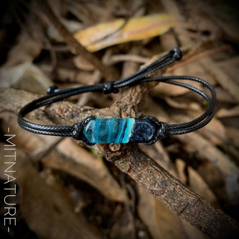 GELANG RESIN BLUE AURORA