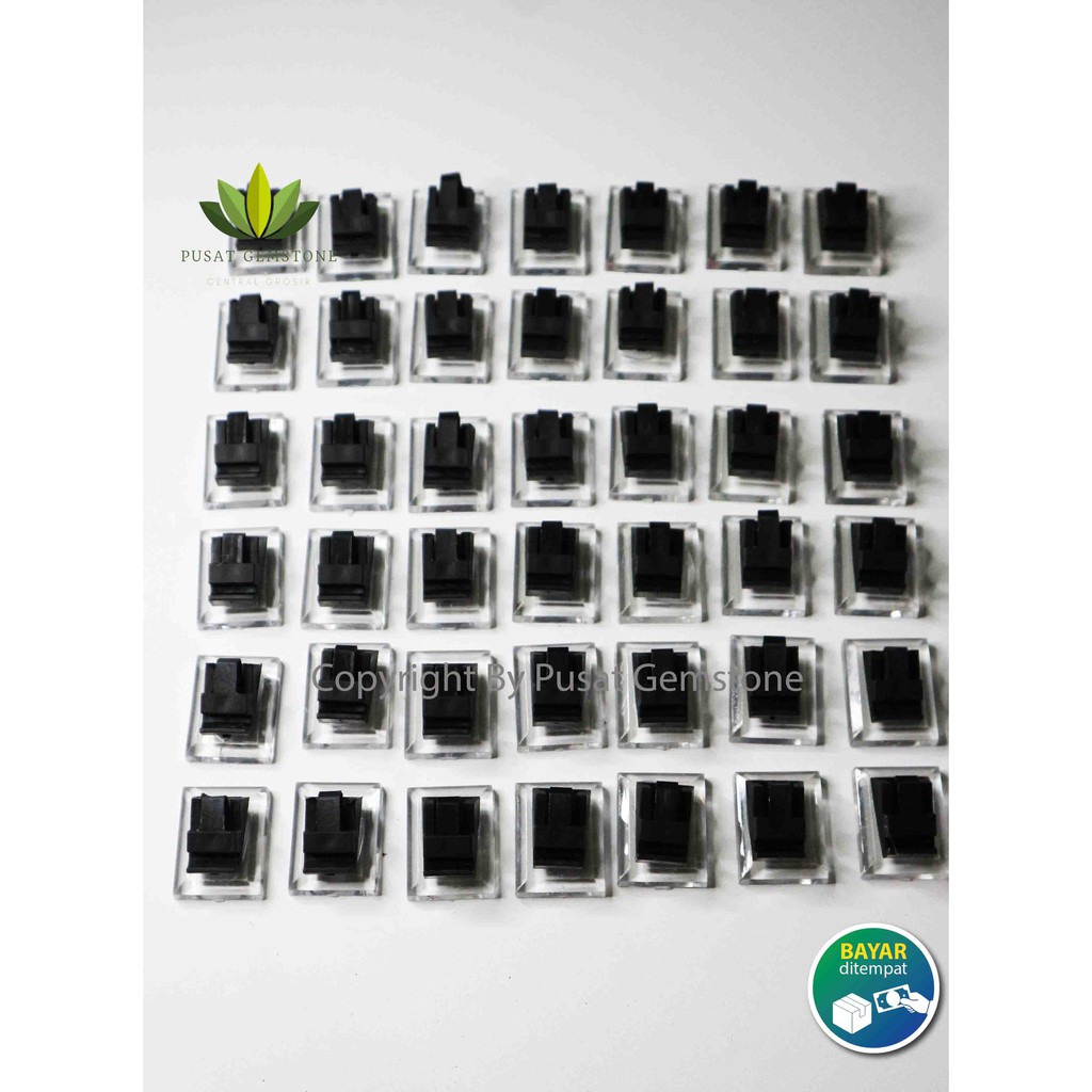 Dudukan Cincin Display Akrilik / Jepit Cincin Display (isi 100pcs)