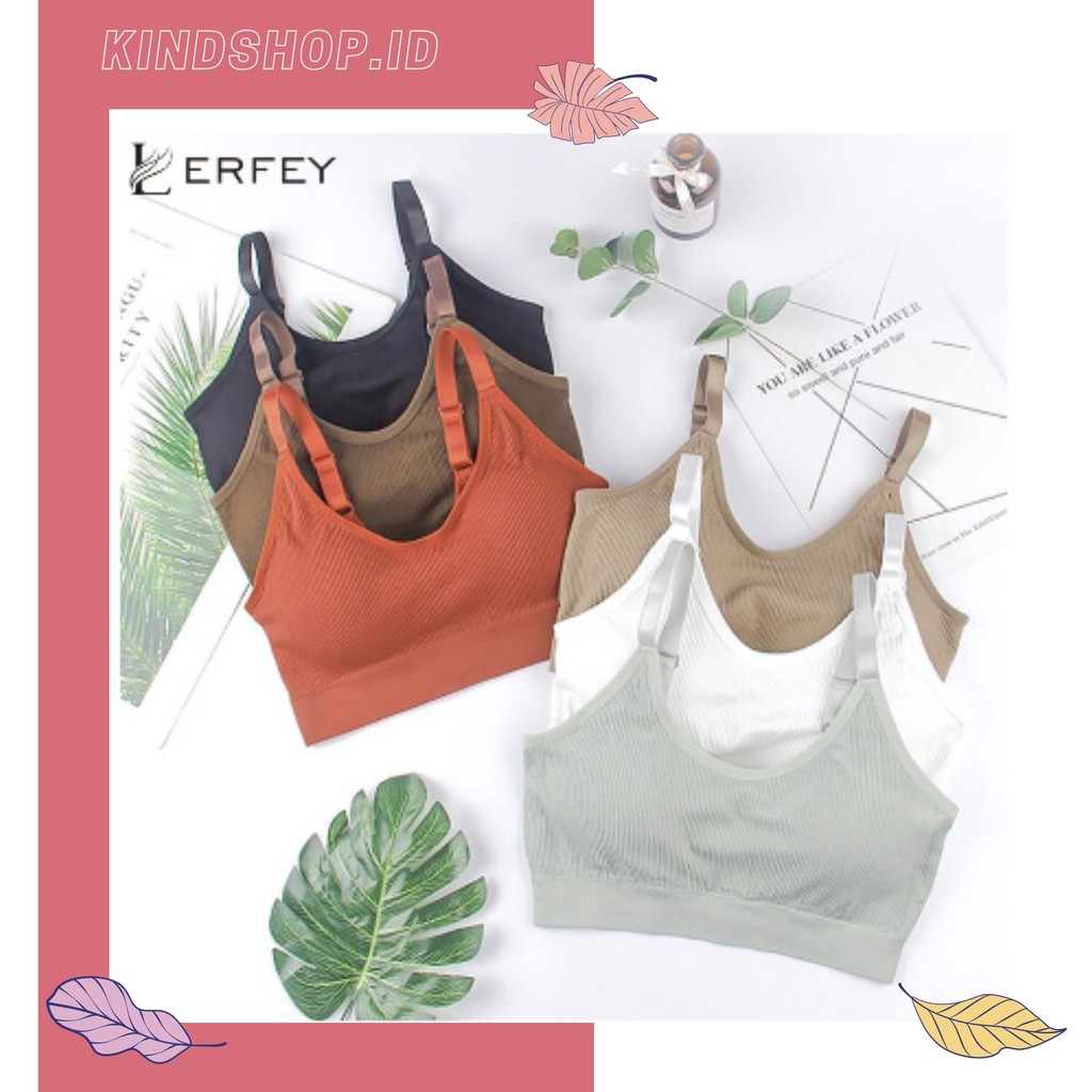 KINDSTORE❤ | [ANA-002] - Pakaian Olahraga Wanita Crop Top Wanita Tops Kebugaran / Push Up Bra