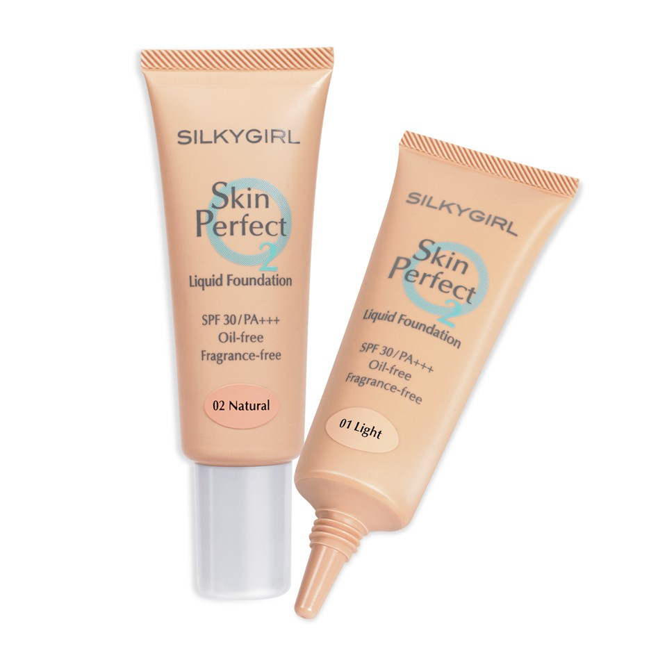 ❤ MEMEY ❤ SILKYGIRL Skin Perfect Liquid Foundation Spf 30 Pa+++ 25ml