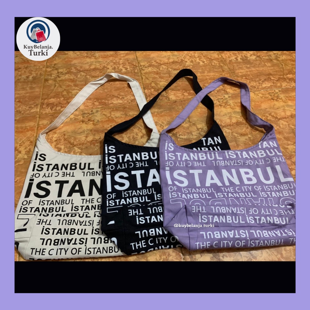 Tas selempang Pria dan Wanita motif Istanbul - TOTEBAG Turki/tas slempang turki/totebag istanbul
