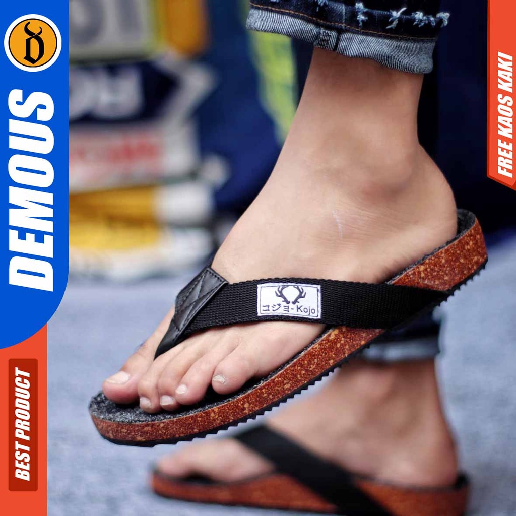 DEMOUS SORA Sandal Jepit Pria Simple Terbaru Kekinian