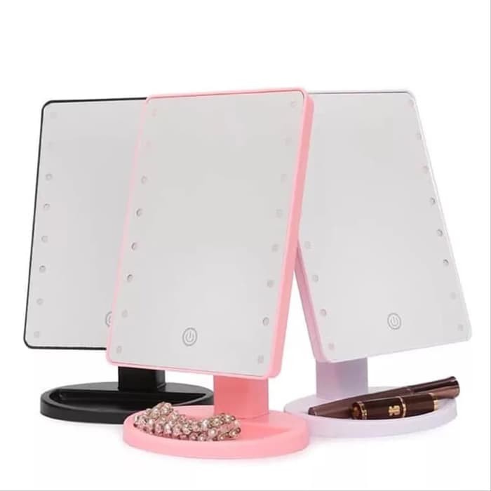 LED Cometic Vanity Mirror Kaca Cermin Meja Make Up dengan 16 LED