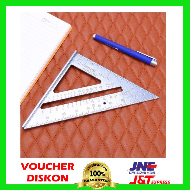 

Penggaris Siku Mistar Triangle Ruler Aluminium - Penggaris - Penggaris Siku
