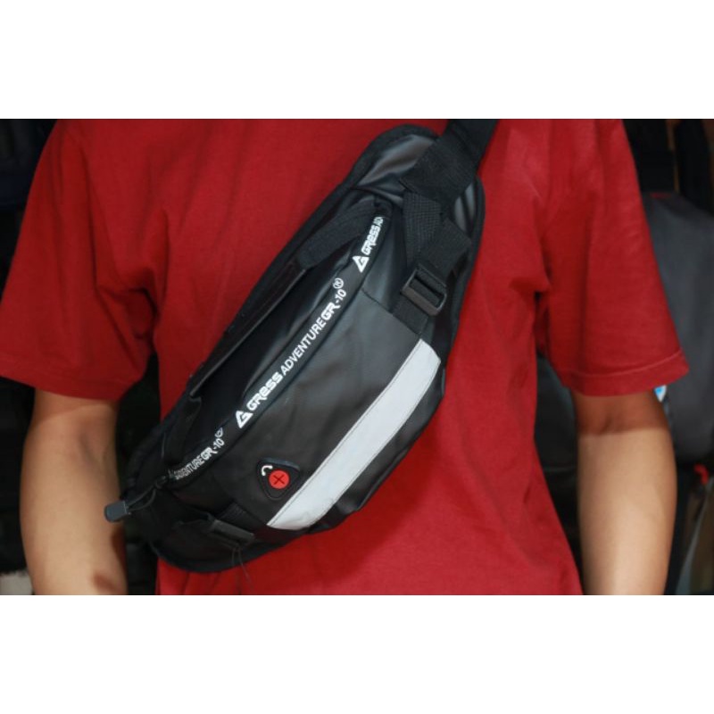 Real Pict Tas Slempang Waistbag Pria Waterproof Anti Air / Tas selempang Pria Wanita / Tas Distro