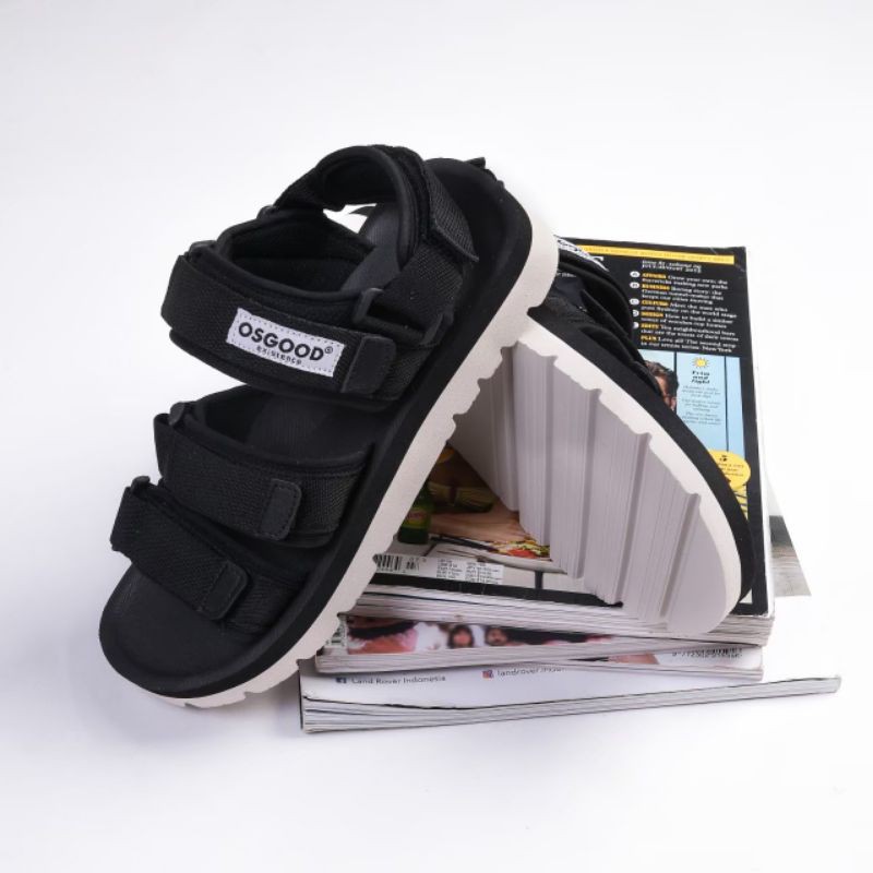 SANDAL GUNUNG - OSGOOD Malmo Black White Series Original Unisex Pria/Wanita