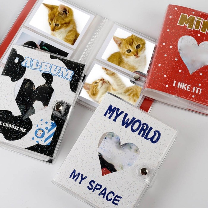 

Va Buku Album Foto Memori Pernikahan Desain Huruf Hollow Hias Glitter