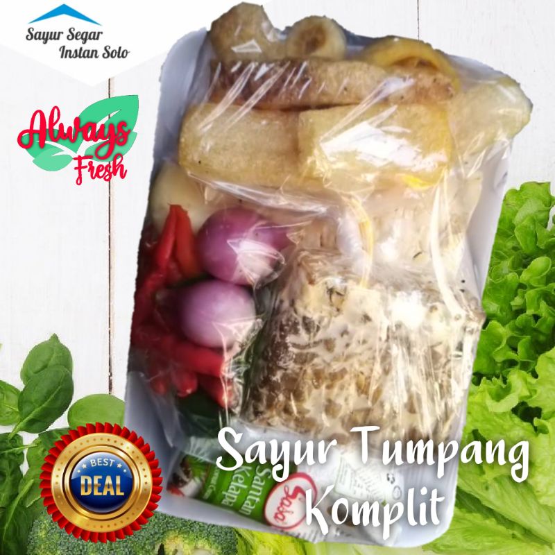 

siap masak Sayur Tumpang Komplit plus ijon