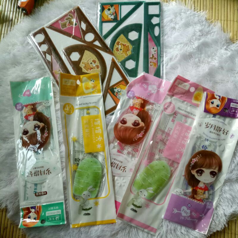 

Penggaris 1 set isi 4pcs