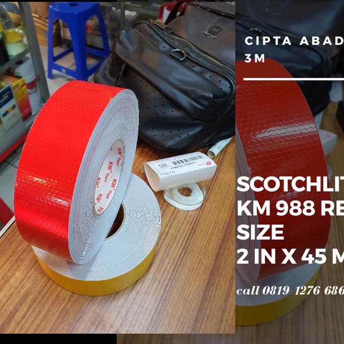 

[[BISA COD]] Scotchlite KM Red / Stiker untuk kendaraan / scotchlite diamond MURAH Kode 1245