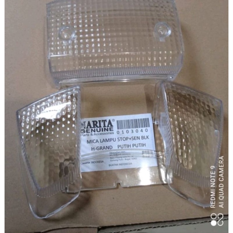 BERKAH.MIKA KACA LAMPU STOP BELAKANG ASTREA GRAND LEGENDA PUTIH
