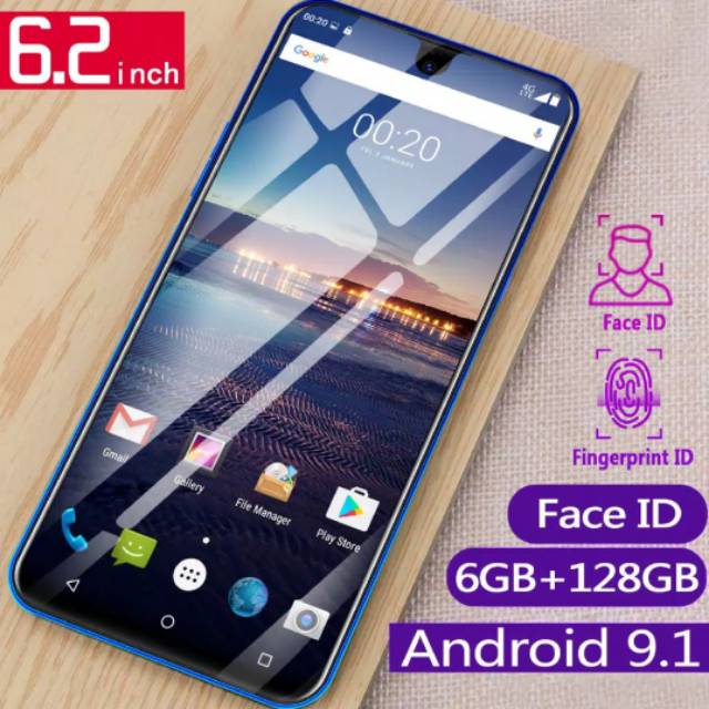 Hp Android Murah Smartphone Sidik Jari Face Unlock 6 2 6gb 128gb Fingerprint Shopee Indonesia