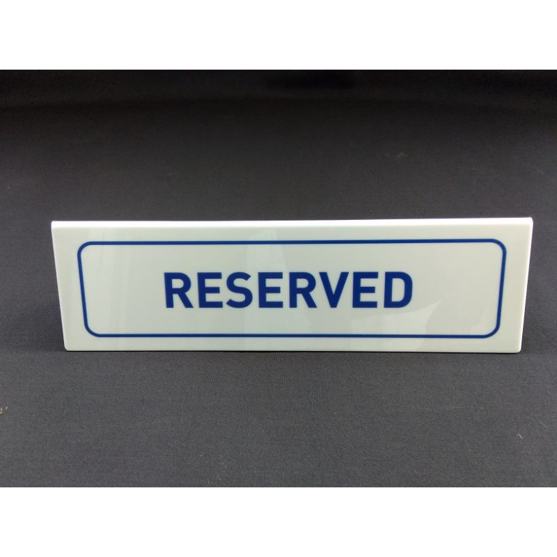 

NAME DESK RESERVED ACRYLIC