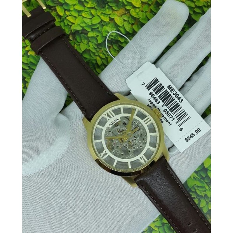 Jam Pria Fossil ME3043 ME3041 ME3098 Original Automatic Leather