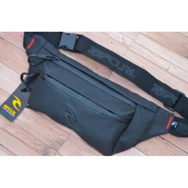 TAS RIPCURL WAISTBAG RIPCURL TAS SLEMPANG RIPCURL WAISTBAG RIP CURL LOGO BESI