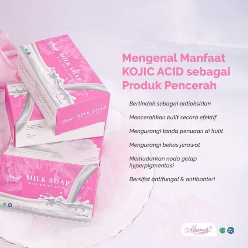 Sabun Milk Soap Kojic Acid Marwah