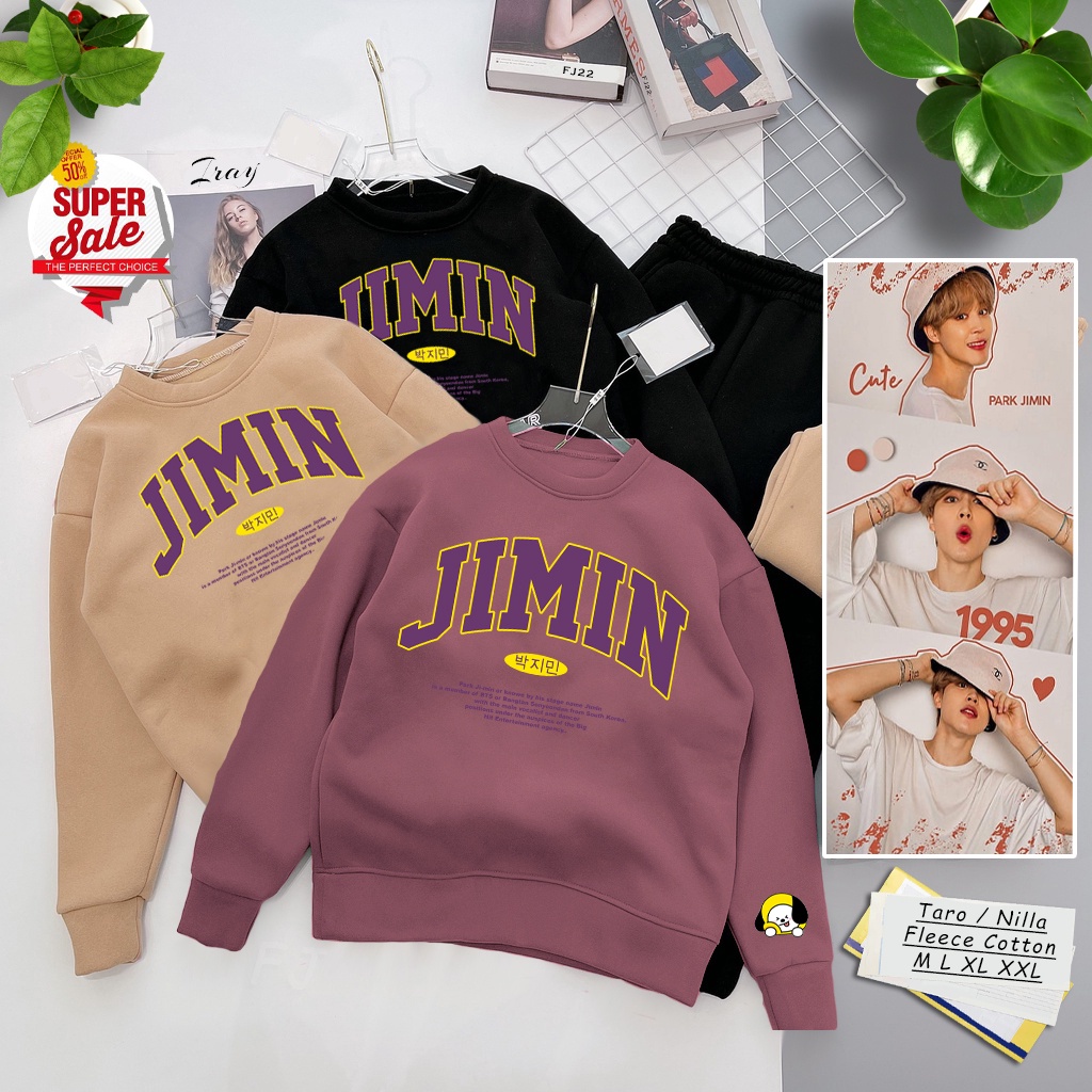 JIMIN Sweater  ( TEBAL ) BT5 BT21  Korea Style | Park Jimin Unisex | Dhea Fashion | Untitres