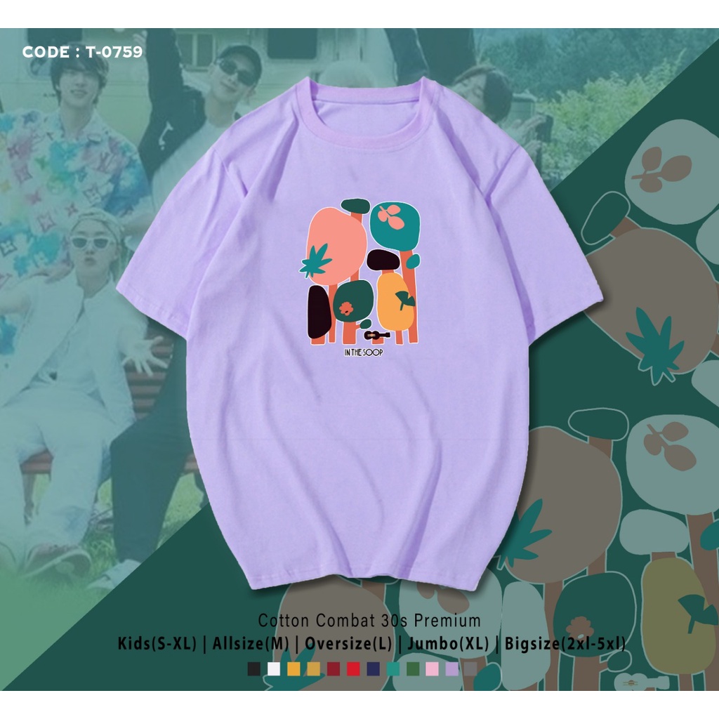T-SHIRT / KAOS K-POP / ARMY INDONESIA / BTS / REAL PIC / IN THE SOOP 2 / KOREA REALITY SHOW